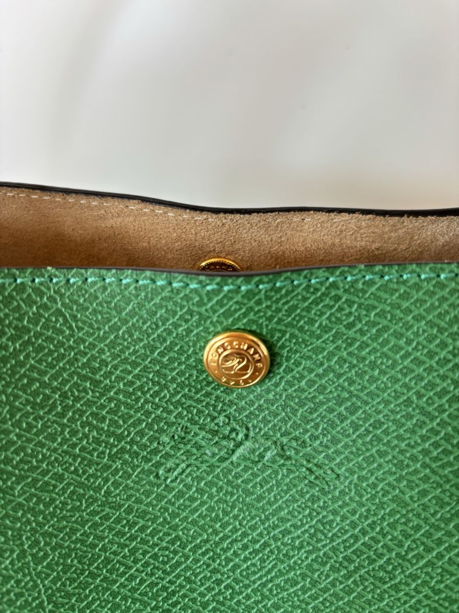 Longchamp Borse da donna: Schöne grüne Ledertasche Marke Longchamp – Usato da Estavayer-le-Lac venduto da constance-esta 1