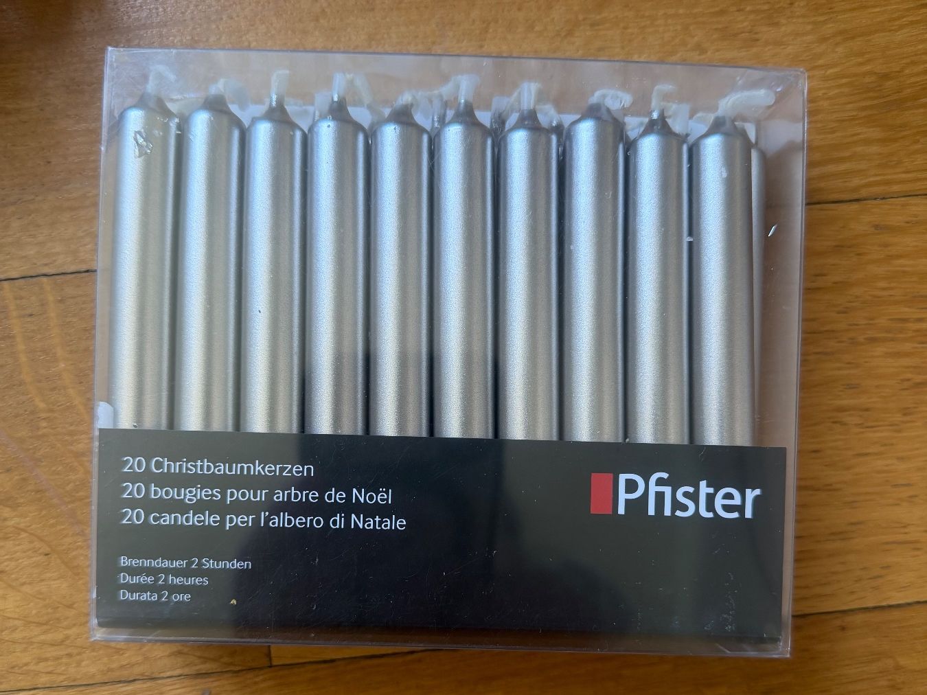 Pfister Kerzen: Tannenbaumkerzen mit Klemmen – Neu und originalverpackt aus Zürich von A255949 3