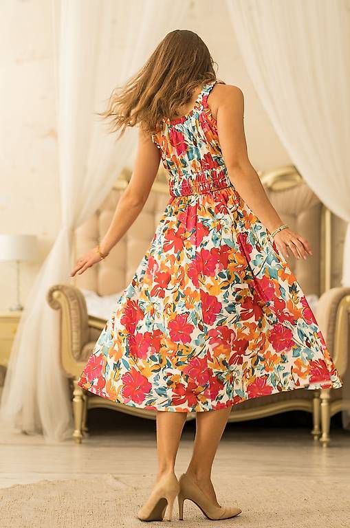 Kleider: Wunderbares buntes sommerKleid S neu – Gebraucht aus Mägenwil von VintageGirly 2