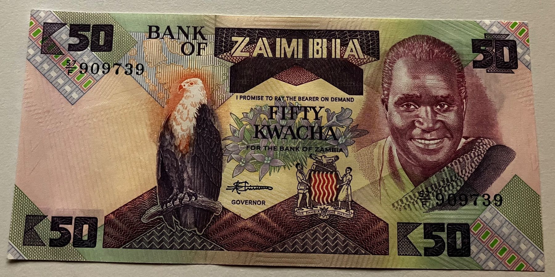 Banknoten: Zambia 50 Kwacha Neuwertig – Neu (gemäss Beschreibung) aus Algetshausen von Carrhard