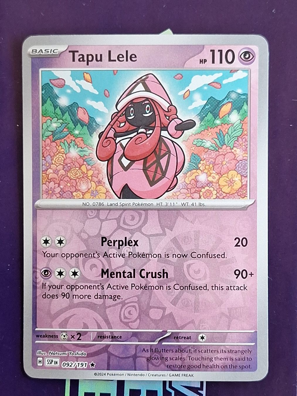 Pokémon Sammelbilder & Trading cards: Tapu Lele - Reverse Holo - Pokemon Surging Sparks – Gebraucht aus Altstätten SG von GGsGameshop