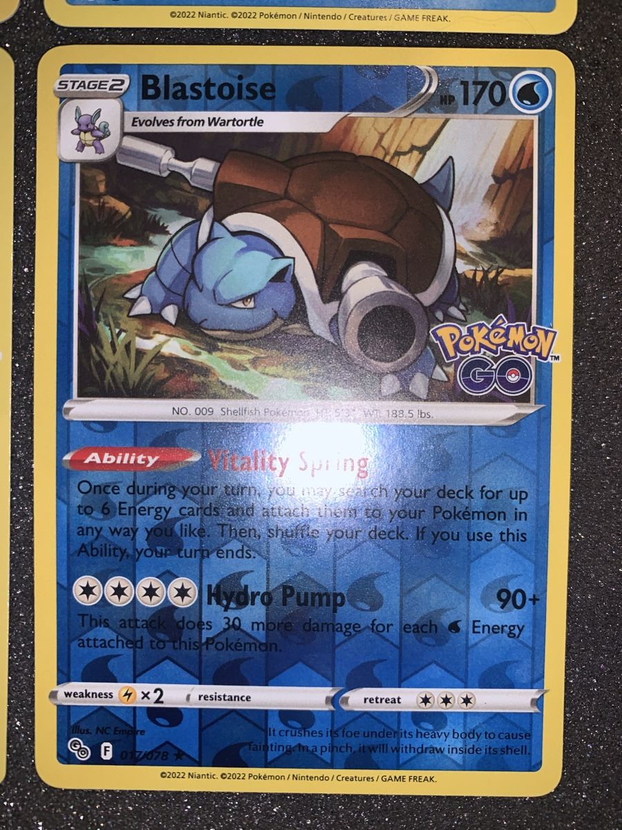 Pokémon Cartes à collectionner: Blastoise GO Squirtle, Wartortle, 4 carte – D'occasion à Bironico par ars_z6lb 4