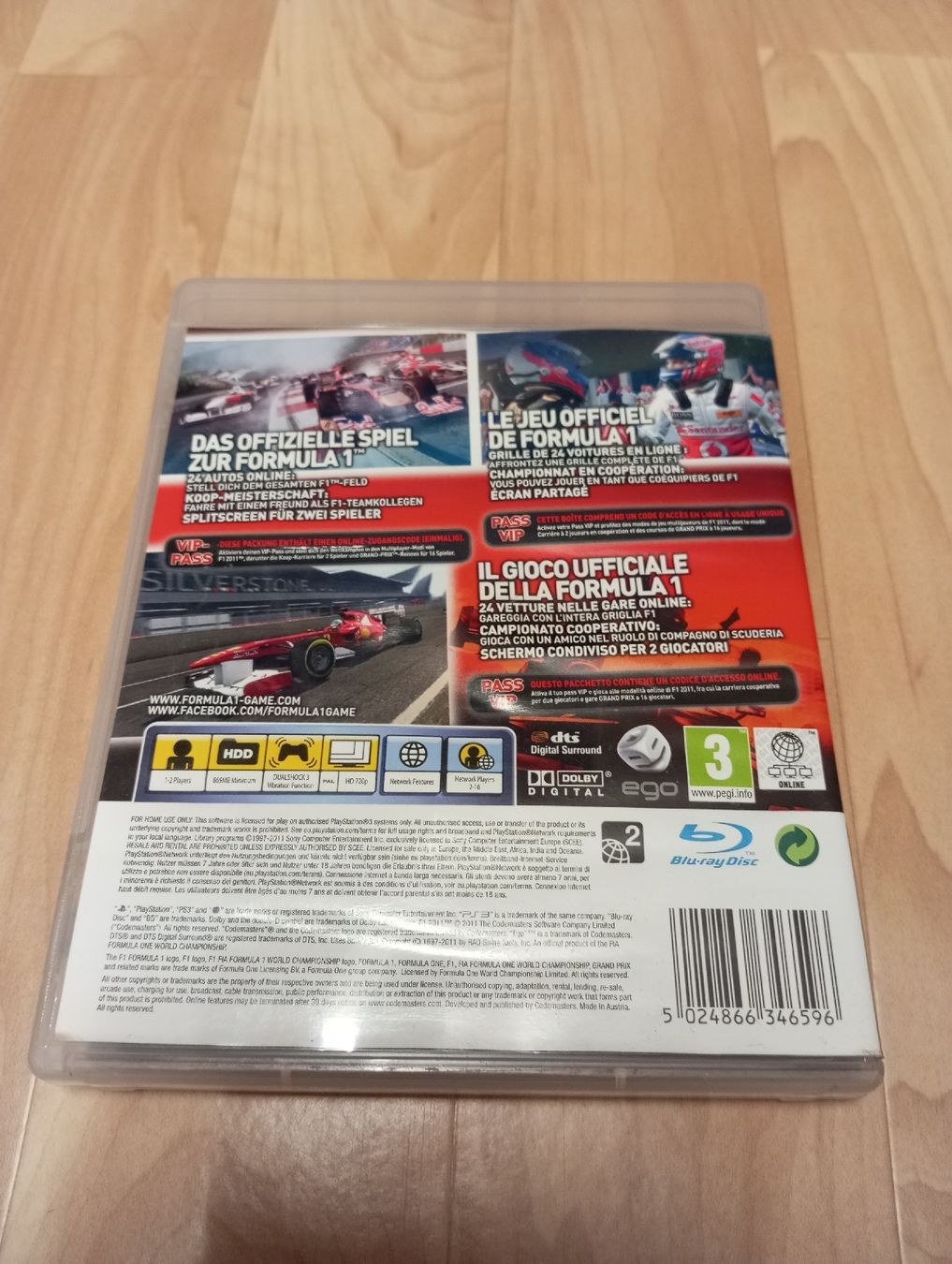 Sony Giochi: F1 2011 PlayStation 3 – Usato da Cottens FR venduto da magnius01 2