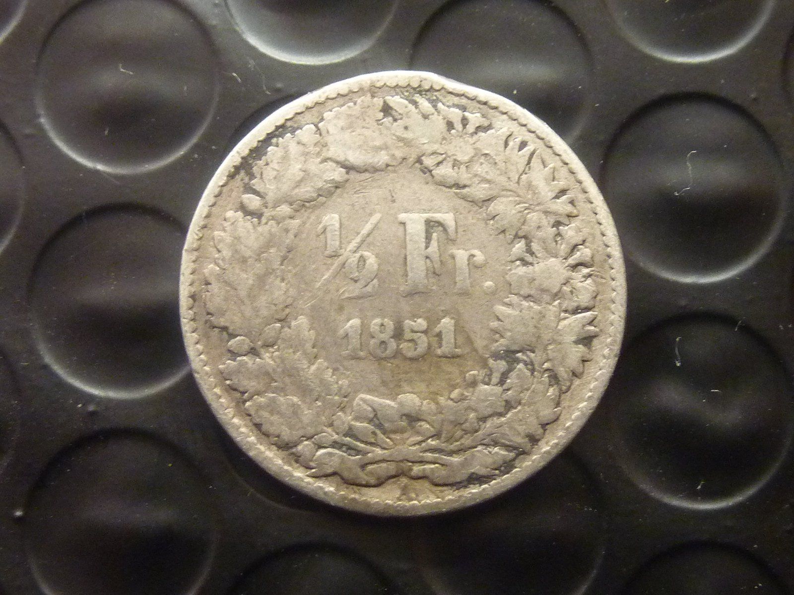 Tutti le monete: 1/2 Fr.  1851  -  Ungereinigt  - – Usato da Seon venduto da aee_7gpz