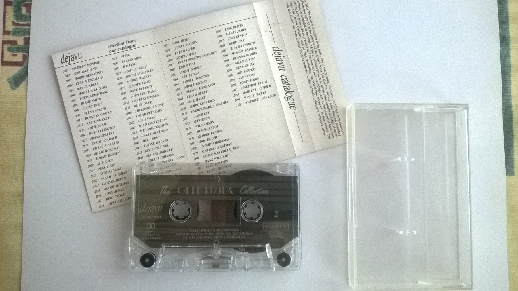 Musicassette: Cassette audio jazz Gene Krupa 1987 – Usato da Fontainemelon venduto da cathare67 2