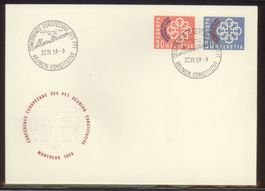 1959, FDC, Konferenz PTT-Verwaltungen (Nr. 349–350) (1)