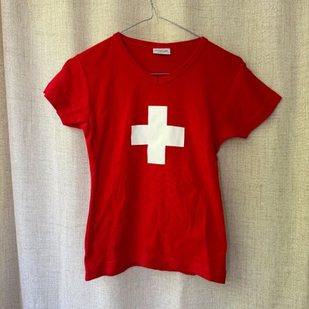 Taille S – Switcher – T-shirt Suisse – croix – rouge blanc