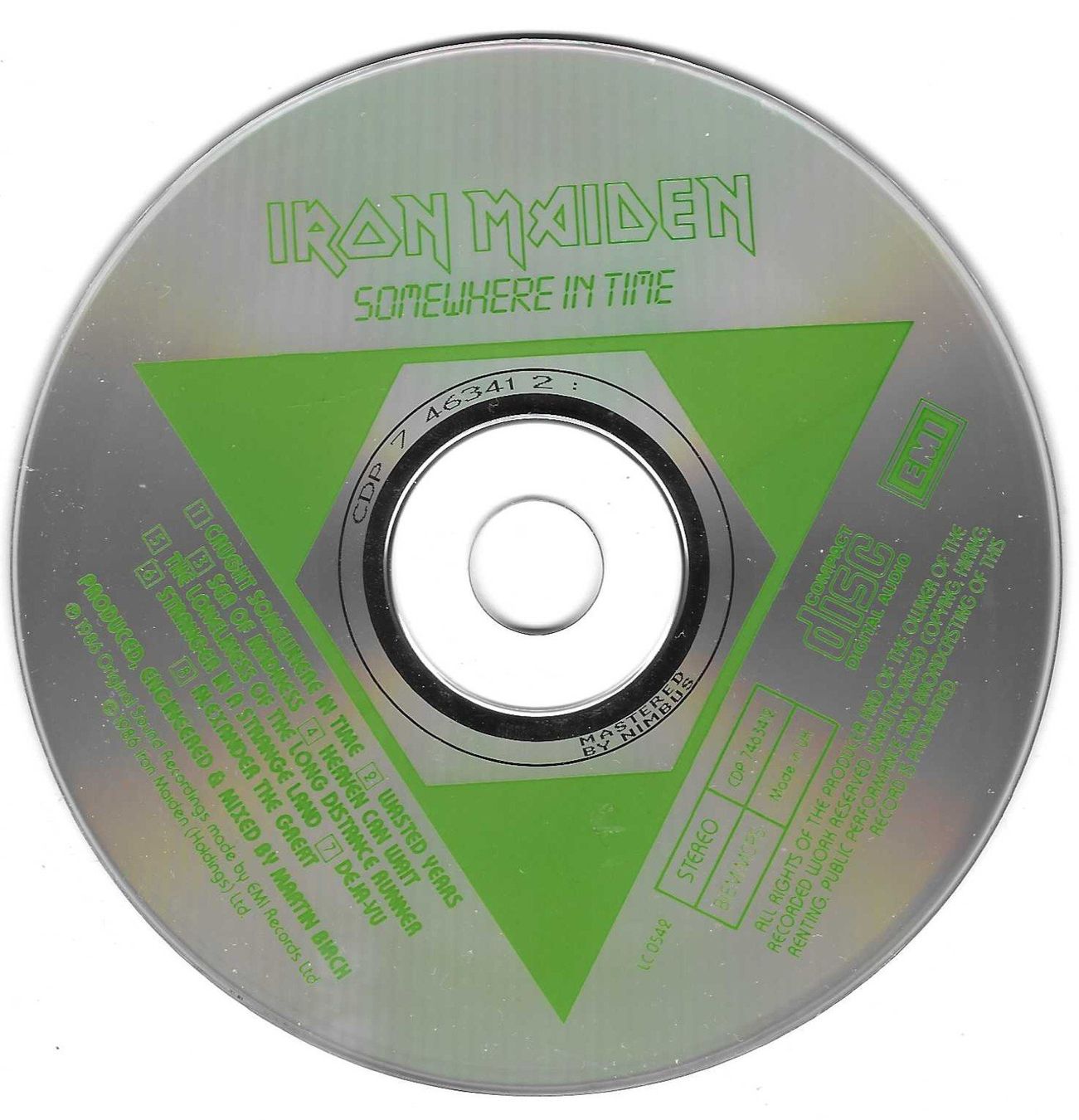 CDs: IRON MAIDEN  -  SOMEWHERE IN TIME – D'occasion à Bex par Giorgiob 2