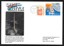 USA Sonderbrief Space Shuttle 2 Startbeleg 12.11.1981