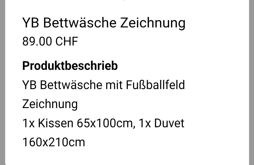 Bettwäsche: YB Bettwäsche  – Gebraucht aus Belp von Regegg 1