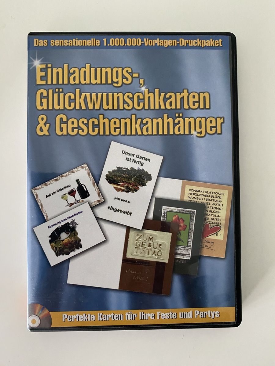 CD & DVD-Rohlinge: PC Vorlagen Einladungs-, Glückwunschkarten – Neu (gemäss Beschreibung) aus Emmenbrücke von ste_2t9w