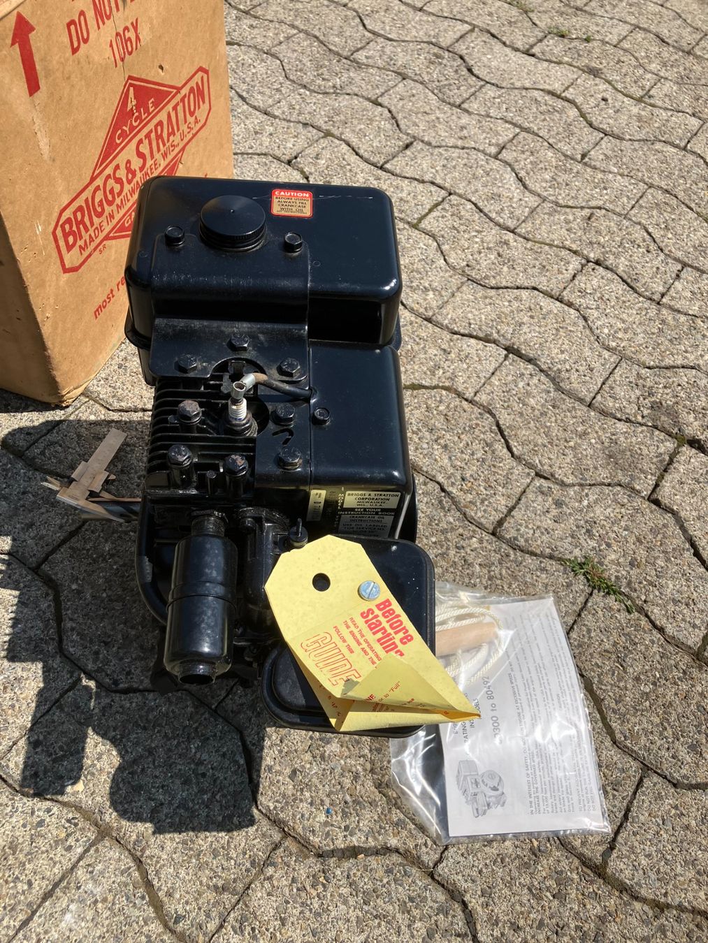 Vanguard Motoren: Zu verkaufen Oldtimer Motor Basco Briggs und Stratton neu – Neu und originalverpackt aus APPENZELL von Achtung3 1