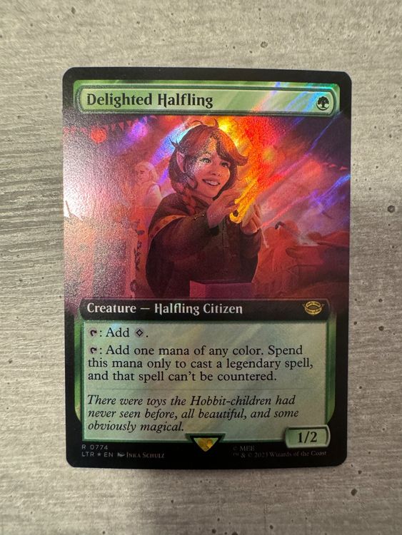 Anduril, Narsil Reforged (Borderless) (Surge Foil) [The Lord of the Rings: Tales of Middle-Earth Commander] main image 1