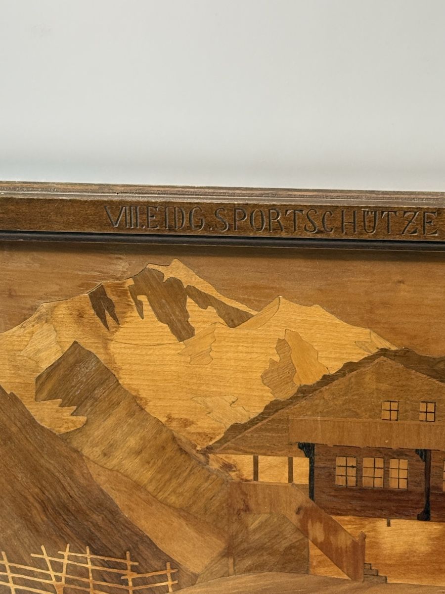 Foto & Immagini: Intarsienbild "Interlaken" 1932, Peter Imboden,    B50# – Usato da Grenchen venduto da swiss.antiques 6