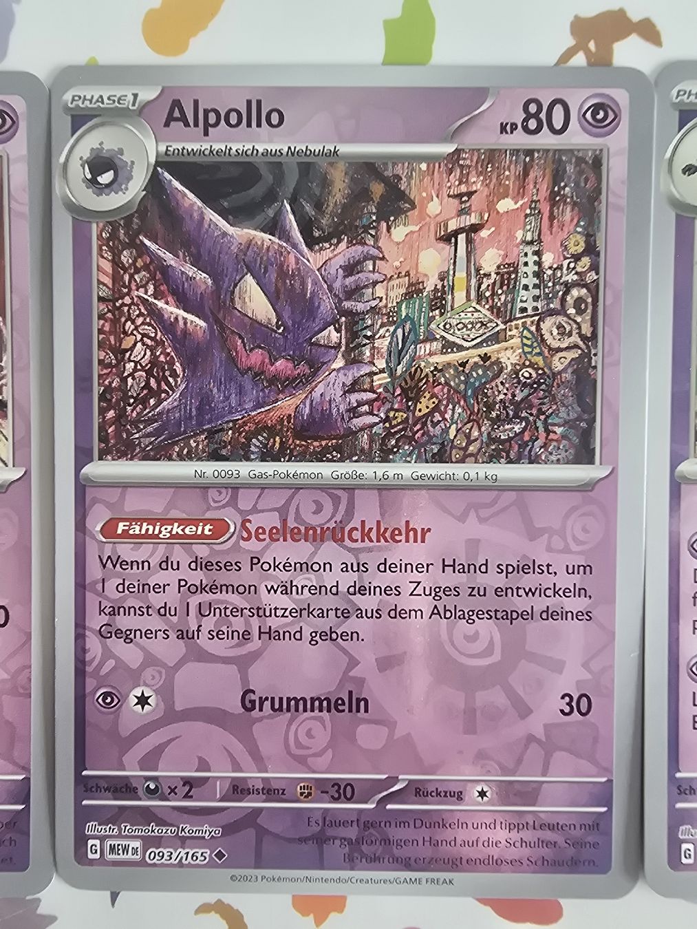 Pokémon Carte collezionabili: Pokemon Trio, Nebulak, Apollo Gengar Reverse Holo, DE  – Nuovo (secondo la descrizione) da Pfäffikon SZ venduto da gmw_8nk9 2