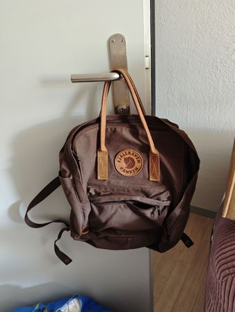 Fjallraven Rucksack, braun/leder