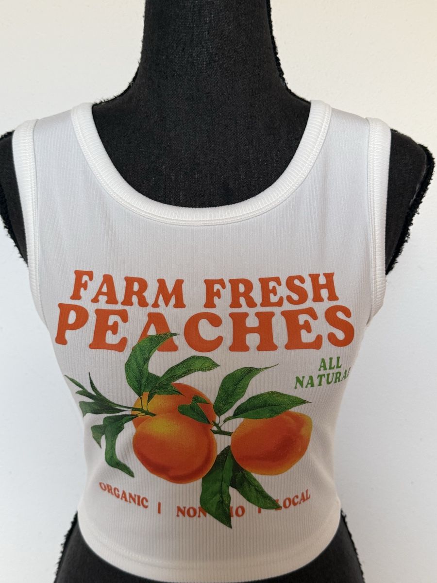 Tops: Top mit Pfirsichprint – Neuf (Voir description) à Sigriswil par ck56