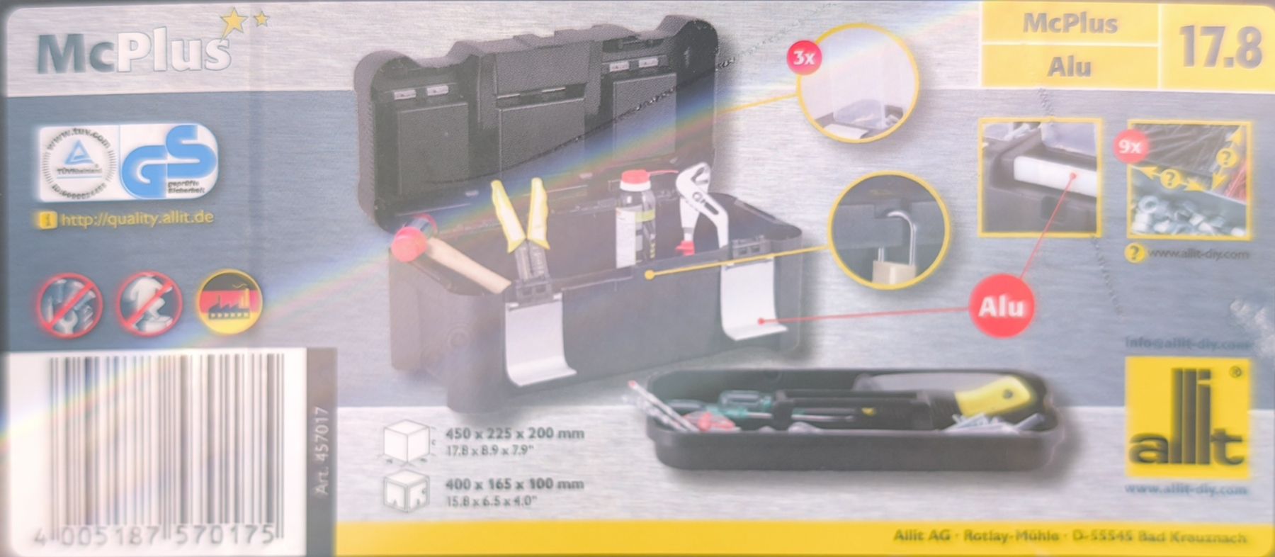 Altro in Decorazioni & Accessori: McPlus Werkzeugkasten 17.8 Zoll  – Nuovo e nell'imballaggio originale da Birmensdorf ZH venduto da Hagenbuchertrade 4