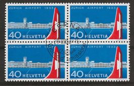 1953 : Viererblock Nr. 313 - Ersttag Berna - KP 440.--