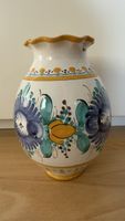 Handbemalte Blumenvase, Keramik, Vintage Stil, Deko 💐