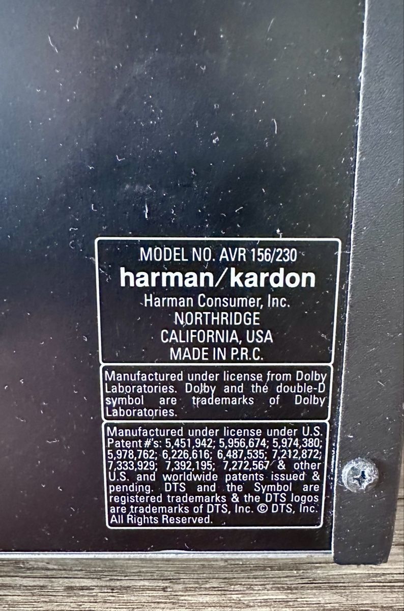 Harman-Kardon Audio- & Mediensysteme: Harman Kardon AVR 156/230 Receiver good condition – Gebraucht aus Pratteln von Besliu.Claudiu 3