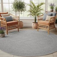 TOP PREIS 🏆 Teppich Rund In & Outdoor robust & pflegeleicht