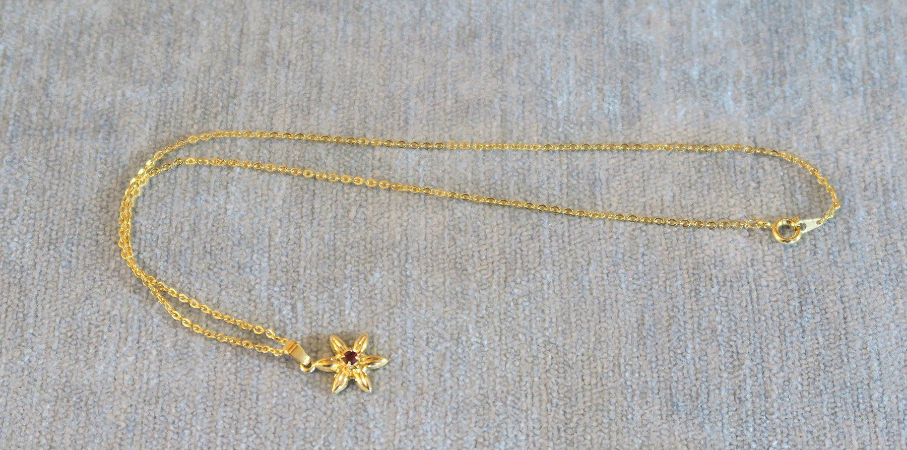 Ketten: Anker-Kette, Anhänger Blume – Neu (gemäss Beschreibung) aus Brittnau von marlenestone 3