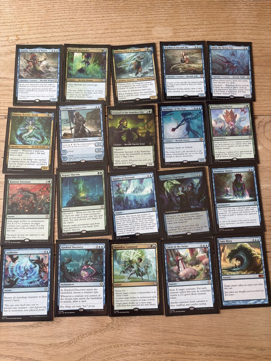 Magic The Gathering Sammelbilder & Trading cards: Deck commander Merfolk – Gebraucht aus Melide von Cesareee 3
