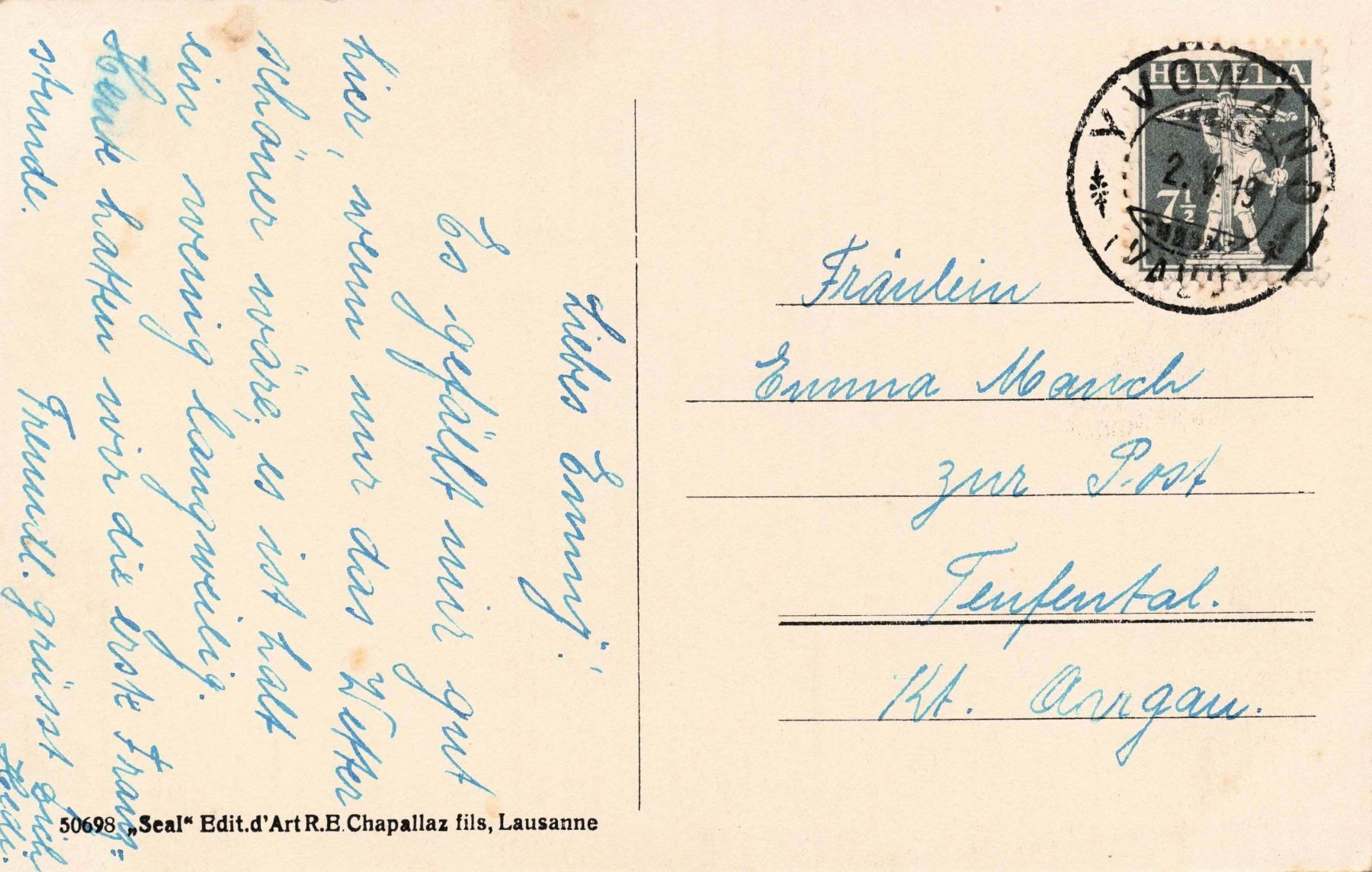 Cartoline postali: Yvonand vue generale – Usato da Biasca venduto da Blenio71 1