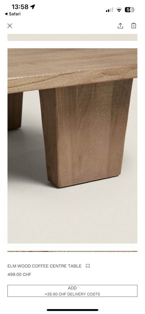 Tavoli: Coffee Table ZaraHome new still packed – Nuovo e nell'imballaggio originale da Neuchâtel venduto da Emmadeb 4