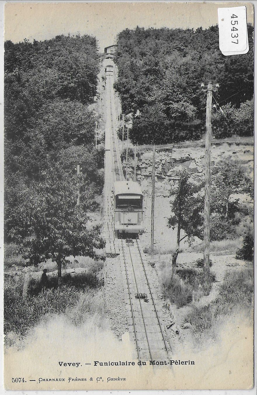 Cartoline postali: Vevey - Funiculaire du Mont-Pelerin – Usato da Ettingen venduto da Kartenplanet