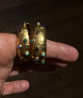 Creolen mit Steinchen von Gas Bijoux