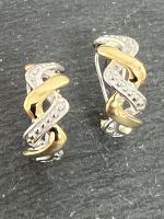 Schöne Kreolen Creolen Sterl. Silber 925 vergold. NEU 20 mm