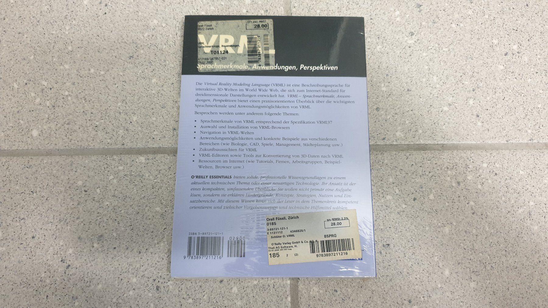 Bücher: VRML - Sprachmerkmale, Anwendungen, Perspektiven – Gebraucht aus Stäfa von Supertramp73 1