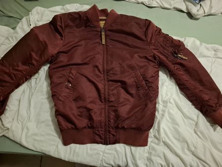 Giacca bomber Alpha Industries bordeaux taglia M