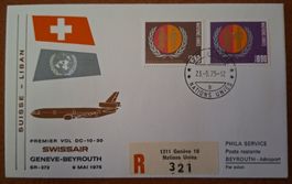 Swissair Geneve - Beyrouth 09.05.1975