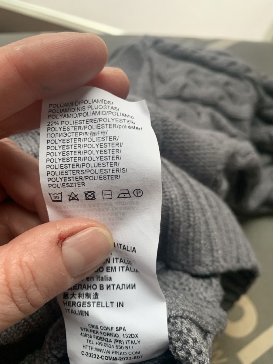 Pinko Maglioni & Felpe: Pinko Strickpullover, Grau, Grösse M, Top Zustand! – Usato da Rain venduto da 11. 6
