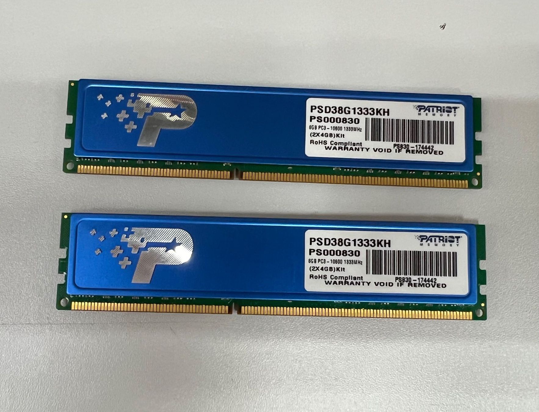 PATRIOT Signature 8 GB Kit (2 x 4 GB) DDR3 DIMM RAM (Gebraucht) in ...