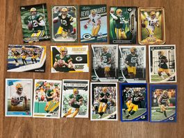 16 NFL Trading Cards der Green Bay Packers