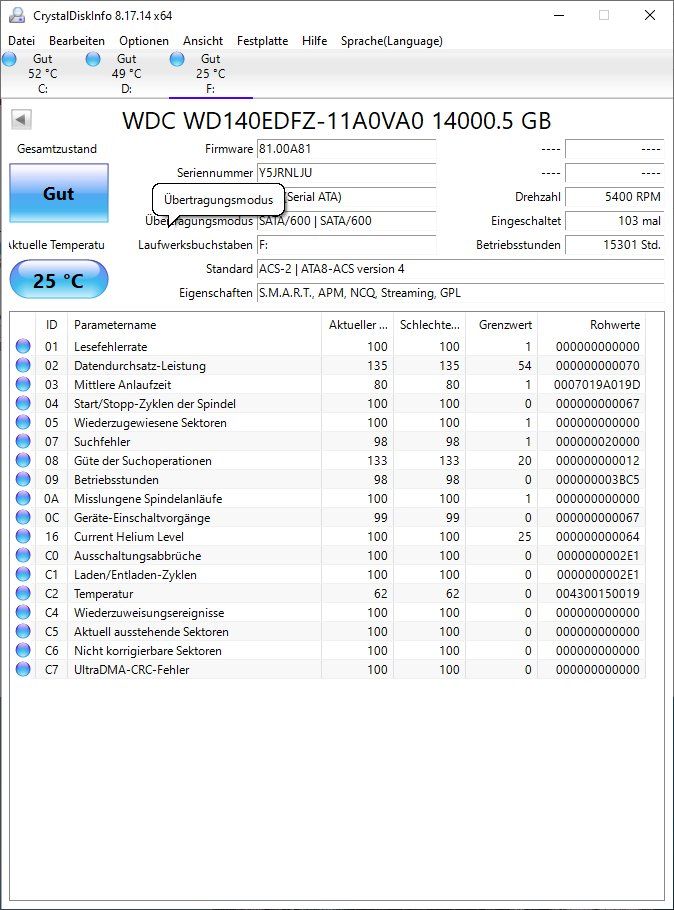 Western Digital Dischi rigidi: WD Elements 14TB Externe Festplatte – Usato da Steinhausen venduto da partelcius 1
