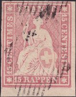 24B (24B1.b), überrandig geschnitten mit Bogenecke, TOP !!