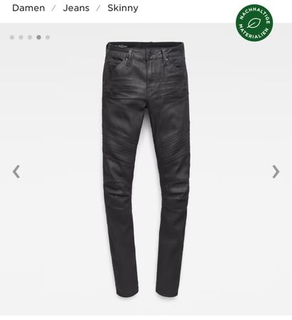 G-Star Jeans mit Lederbeschichtung