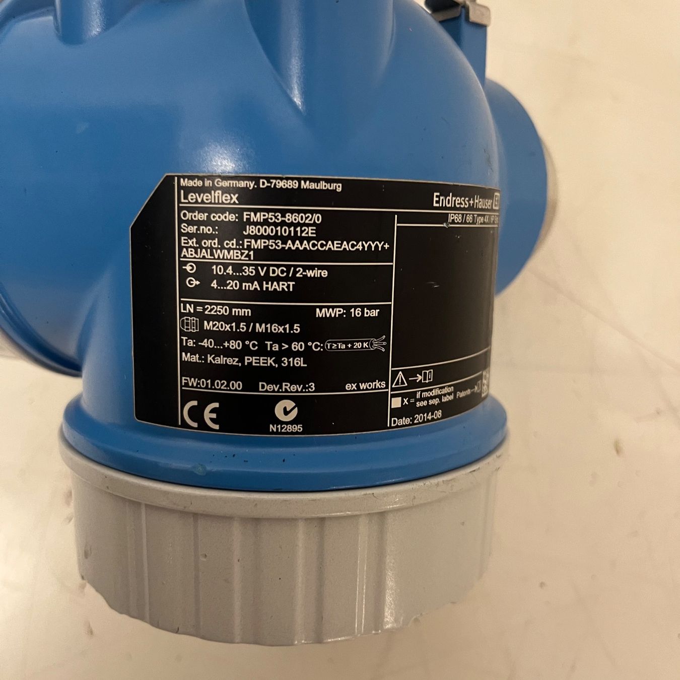 Endress+Hauser Misurare: Endress und Hauser Levelflex, Füllstandmesser – Usato da Niederdorf venduto da LeptonAG_Labor 5