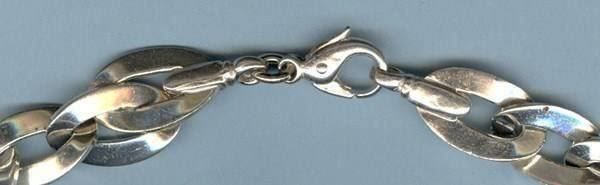 Catenine: Silberkette 925 mit 5 Glasteinen – Usato da Chur venduto da omonia 4