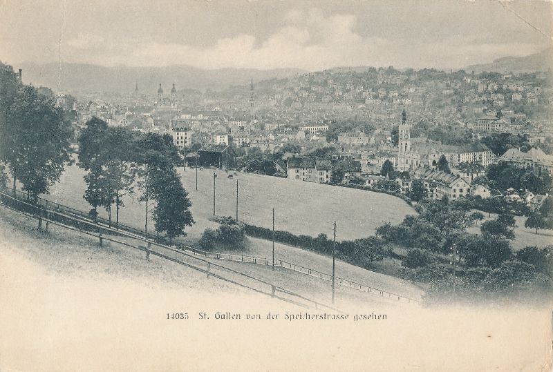 Cartoline postali: St. Gallen - Speicherstrasse + c1910 – Usato da Emmenbrücke venduto da teestube
