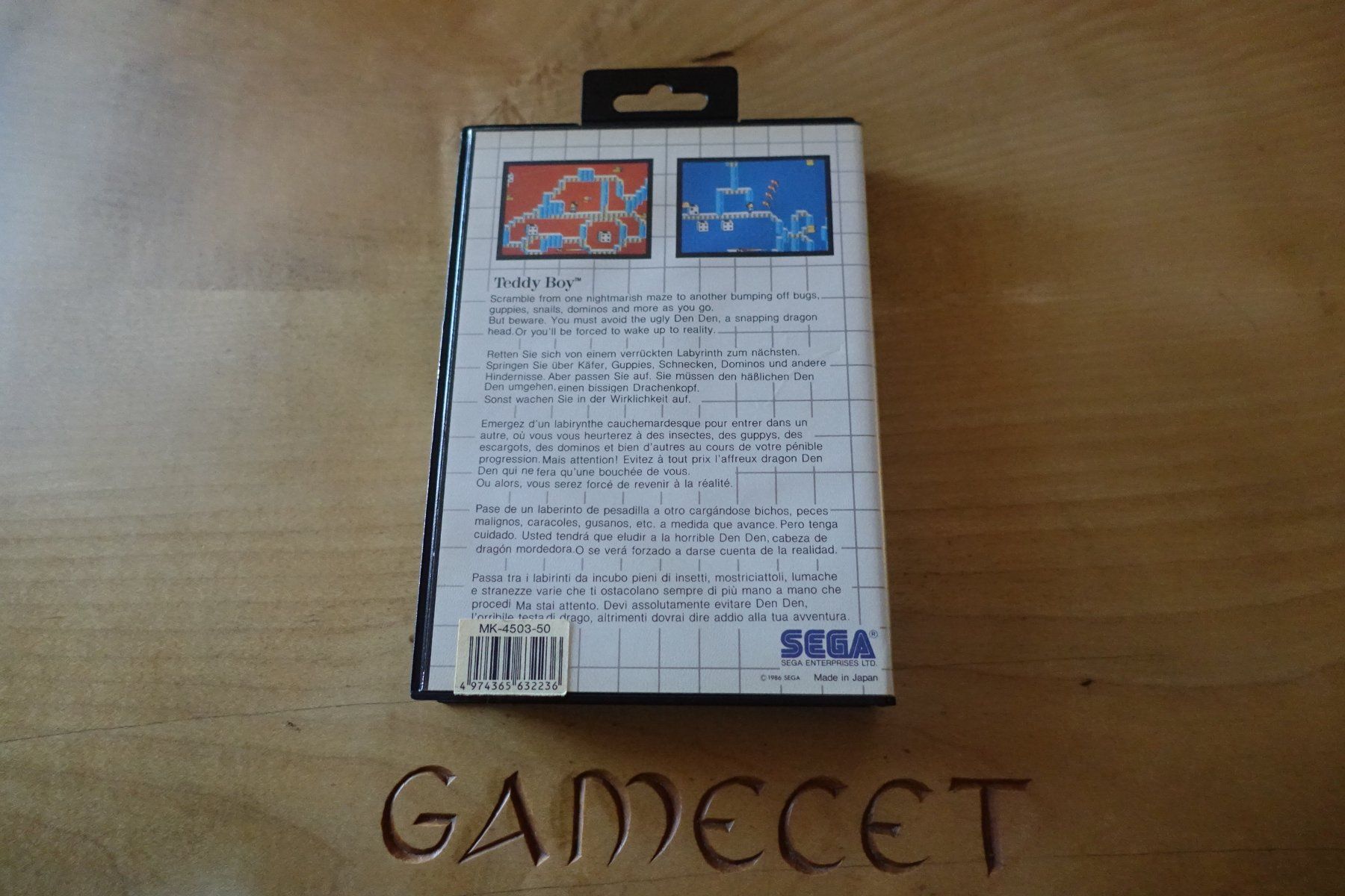 Sega Giochi: Teddy Boy - Sega Master System – Usato da Steinach venduto da Gamecet 2