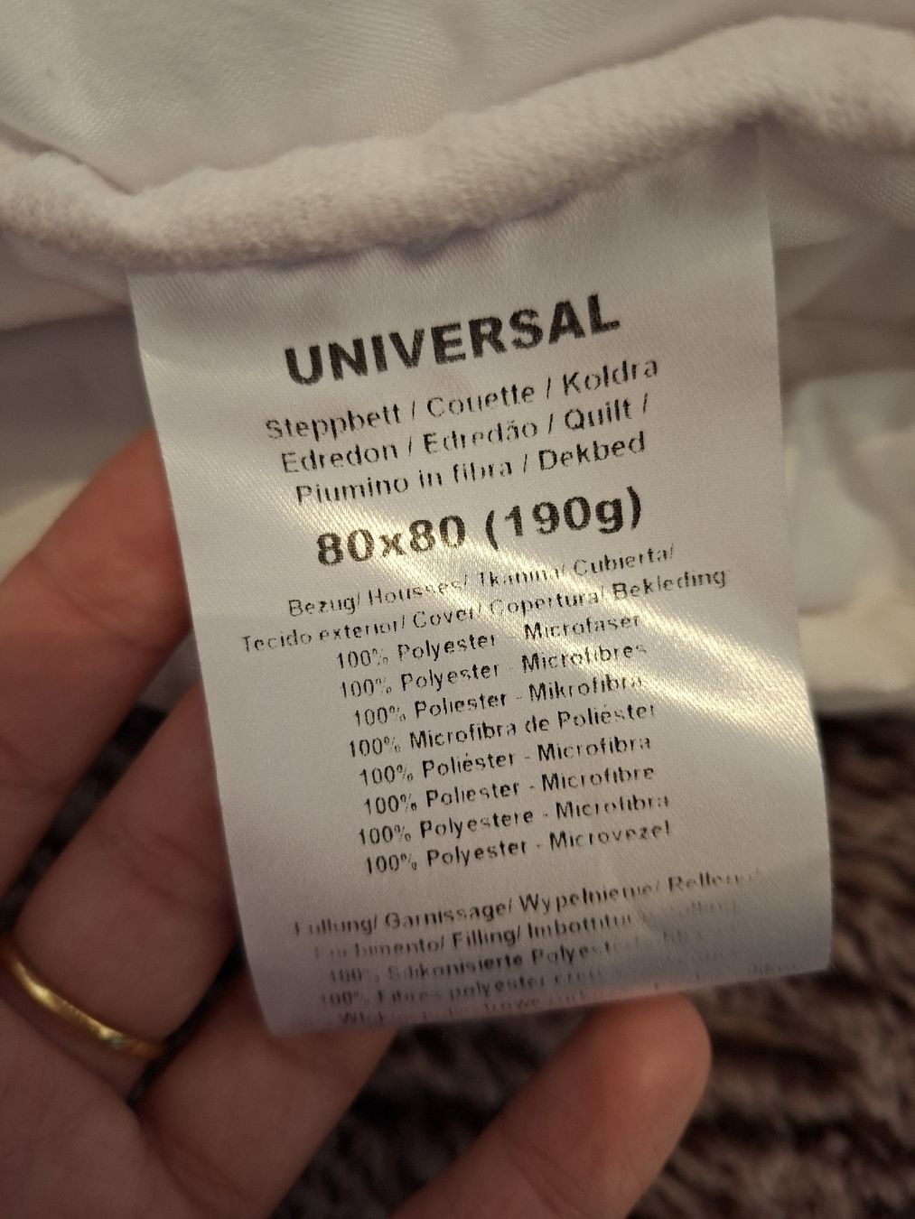 Couvertures: Universal Steppbett 80x80 – Neuf (Voir description) à Winterthur par Ausmisten2026 1