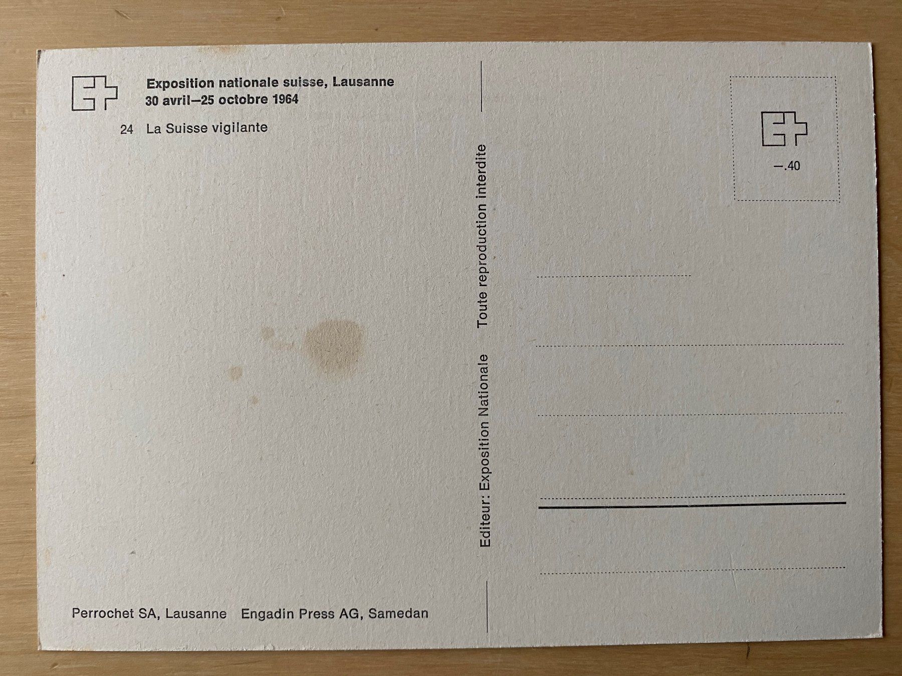 Ansichtskarten: AK EXPO 1964 Lausanne – Neu (gemäss Beschreibung) aus deitingen von popcorn02 1
