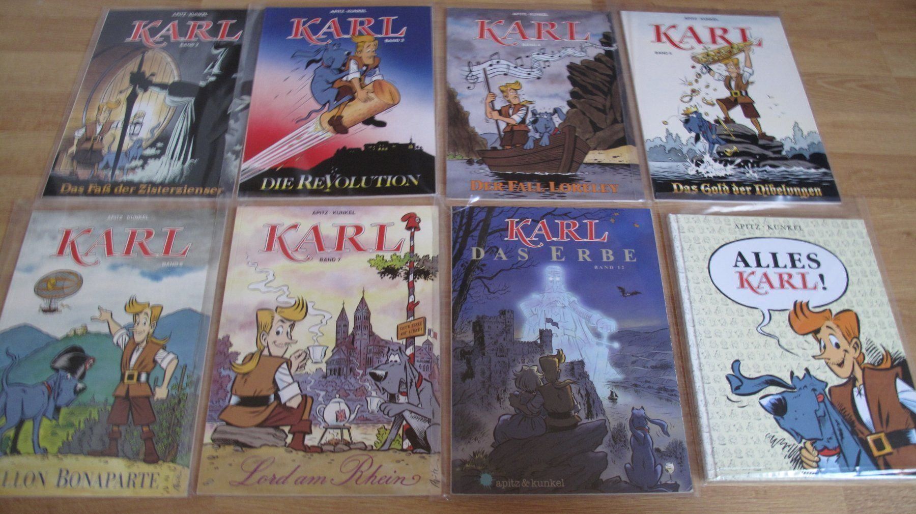 Fumetti: Karl / Sammlung 7 Comics & 1 Buch – Usato da Berg TG venduto da Volker-Kampfgarten