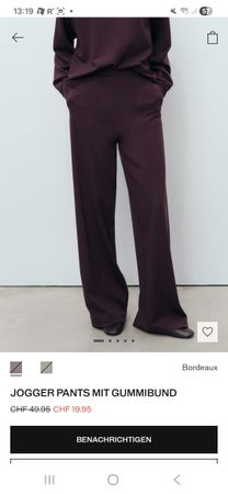Wide Leg Jogger Pants Mango Grösse XS